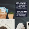 Laundry Room Decor, Laundry Room Rules, 9 inch x 12