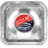 Disposable Gas Burner Liners 50 Pack, Aluminum Foil Square Stove