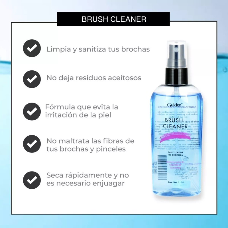 Gelden Sanitizador Y Limpiador De Brochas 110 Ml - 2