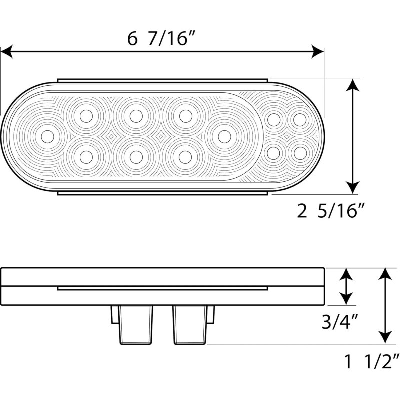 Optronics 4" Fusion Gen II LED Combination Stop/Turn/Tail