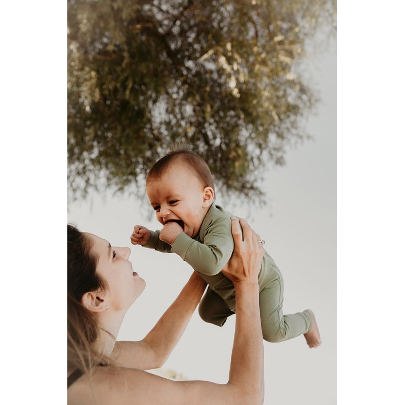 Cloby CBY-UVS1-OG Overall/Romper with UV Protection (UPF 50+) Olive (Size