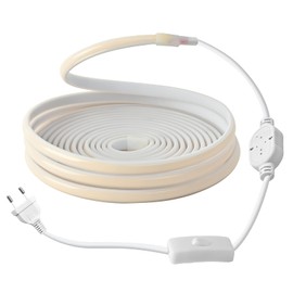 SUNBEYOND 220V LED Strip Outdoor Waterproof 8M COB Strip Light 288LEDs/m LED Strip Warm White 3200K Home Decoration Lighting Kitchen Garden LED Light with