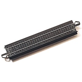 Bachmann Trains - Snap-Fit E-Z TRACK 9” STRAIGHT TRACK (4/card) - STEEL ALLOY Rail With Black Roadbed - HO Scale (44411)