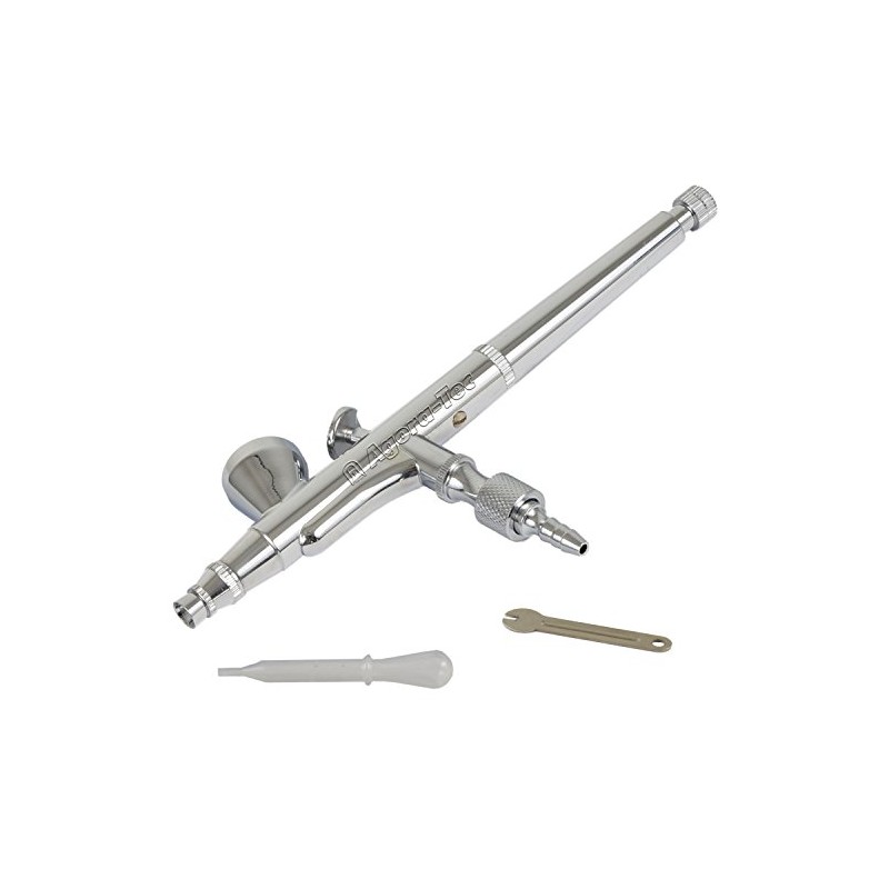 Agora-Tec® AT- Airbrush Double-Action Gun AT-ADA-01 with 0.2 mm Stainless