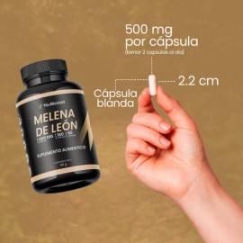 Nuboost Melena De León Hongo Puro 180 Capsulas Hecho En Usa Sin Sabor