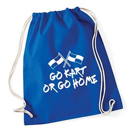 Hippowarehouse Go Kart Or Go Home Drawstring Cotton School Gym Kid Bag Sack 37cm x 46cm, 12 litres