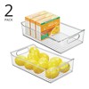 mDesign Plastic Kitchen or Pantry Storage Bins with Handles -