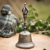 Antikas - Nostalgic Burnished Brass Table Bell with Wonderful Sound