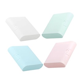 ULTECHNOVO 4Pcs Portable Storage Box for Hair Accessories Jewelry Cables Headphones Material Lightweight Compact Design for Travel Organization