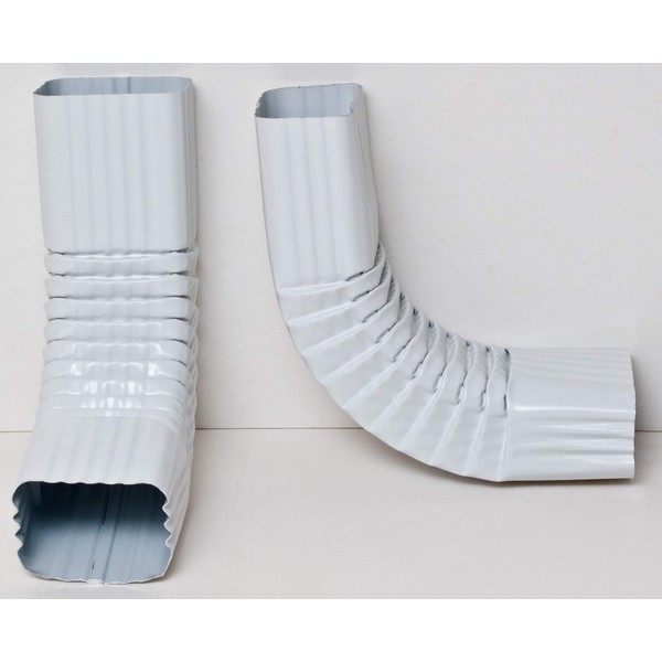 Aquabarrel 3x4, 90 degree, Style B, Aluminum Downspout Gutter Elbow