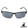 Captain Stag CS-002-1-EH-72 Men's Sunglasses with Sunglasses Case, Metal Frame,