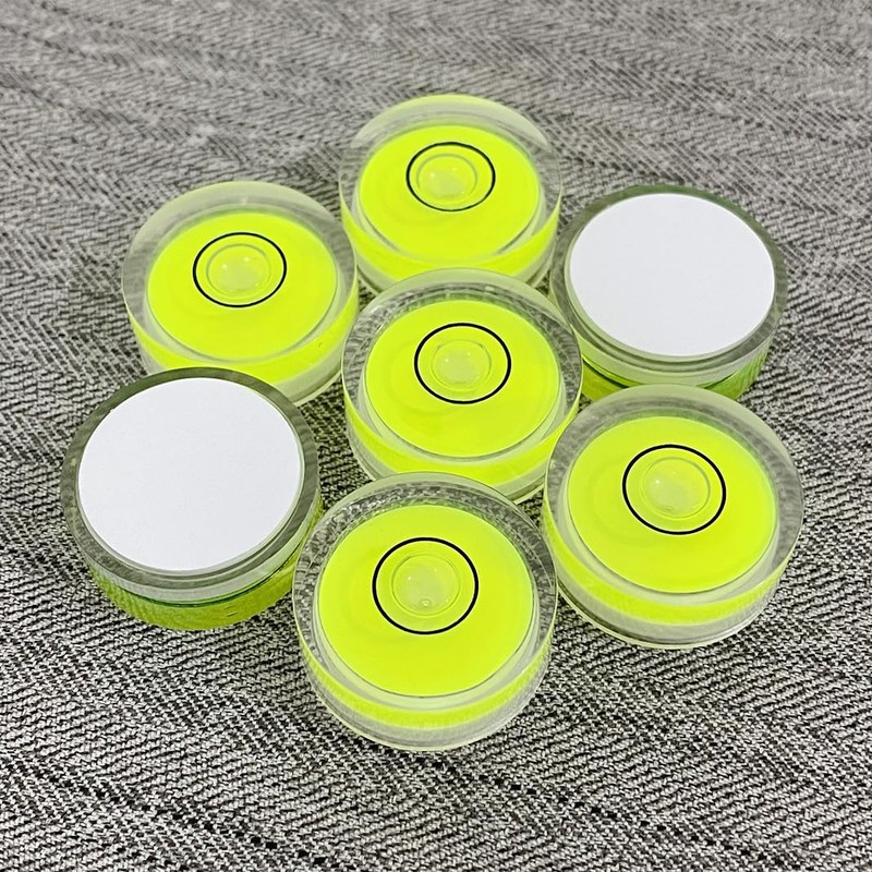 YMGBHNKJLS 4Pcs Small Circular Bubble Levels with Double Sided Adhesive