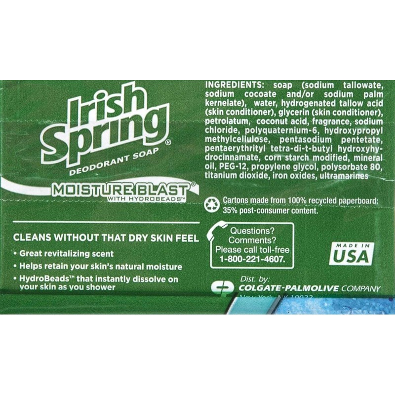 Irish Springs Moisture Blast 3 Pack