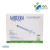 Ambiderm 100 Jeringas De Plástico 3ml Con Aguja 21gx32mm Estéril