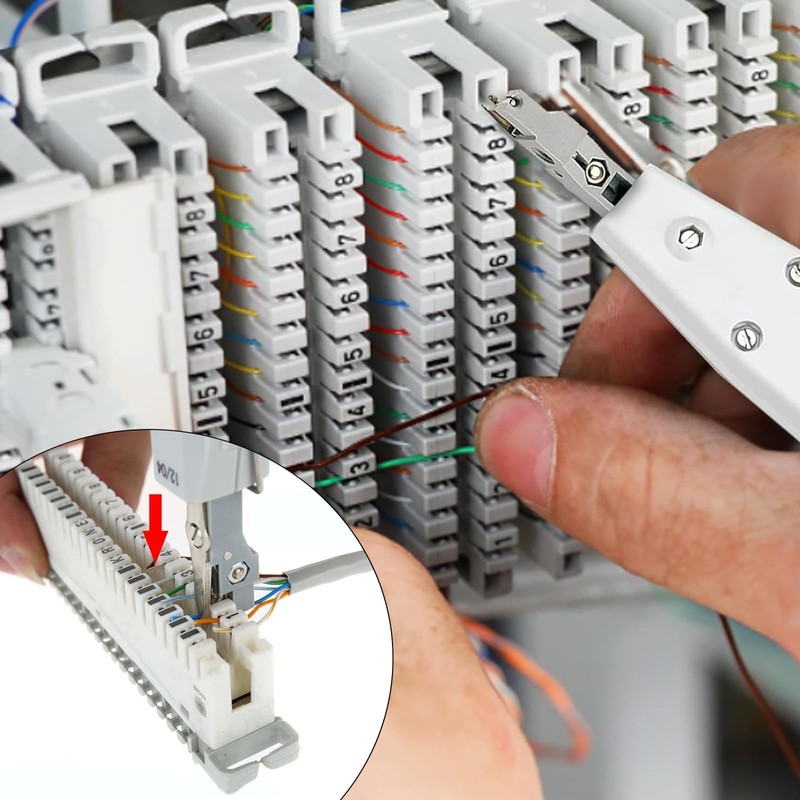 2 Pcs Wire Pliers, Punch Down Tool, Punch Ethernet Down