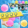 6 Pcs Reusable Water Balloons, Magnets-Free Refillable Water Balloons Quick