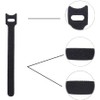 Sunnysam Pack of 100 Velcro Cable Ties, Black, Cable Ties,