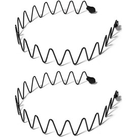 Mens Headband Metal Wavy Hair Bands for Sports Daily Wear, 2pcs