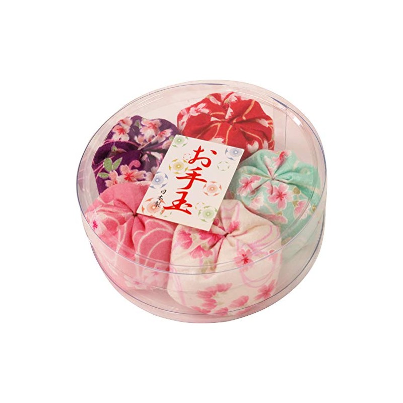 Matsumi Kogei Beanbag Made in Japan, Round Plastic Case, Cherry