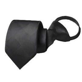 [Room of Love] Luxury One-Touch Necktie, Men's Business Neck, Zip, Easy Tie, Can Be Worn in 5 Seconds, Brand, Washable Necktie, Striped, Blue, Gray, Black, Funerals, Weddings, Entrance Ceremonies,