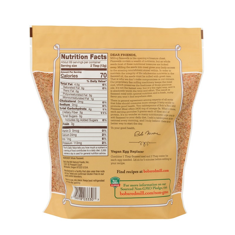 Bobs Red Mill Flaxseed Meal, 32 oz