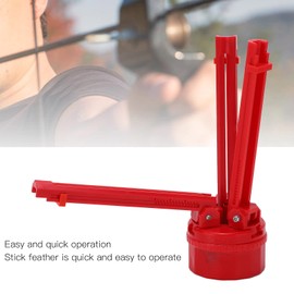 Yosoo Health Gear Arrow Fletcher 3D Fletcher Bonding Tool Adjustable Clear Scale Portable Accurate Positioning Practical Lightweight ABS Material for 3.2-11mm