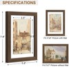 Vittanly 5x7 Picture Frame - Solid Wood Frame with Shatterproof