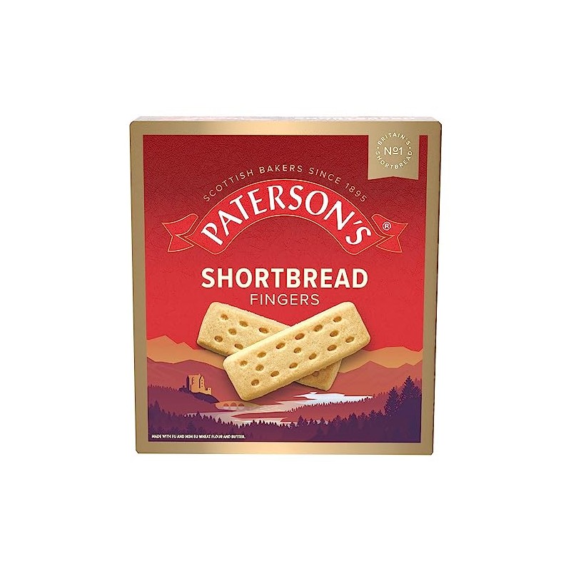 Paterson Shortbread Fingers - 300g - Pack of 3