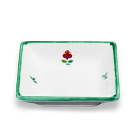 GMUNDNER KERAMIK Snack Bowl Size: L 11 cm x W 11 cm x H 2.8 cm Scattered Flower Crockery Handmade in Austria