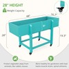LUE BONA Raised Garden Bed with Wheels, 48 * 16.7