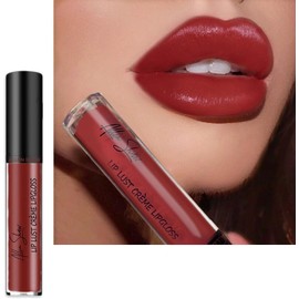 Brillo de labios en crema 12 colores, 2026 nueva textura lápiz labial color crema 12 colores, lápiz labial de terciopelo hidratante resistente al agua, antiadherente y de larga duración (#9)