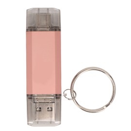 USB Flash Drive with Keychain Metal U Disk Waterproof High Speed 3.0 Type C Micro USB 3 in 1 16GB