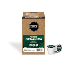 Zavida Organica Dark Single Serve Coffee K Cup Pods, 24 Count