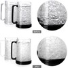Doytn Double Wall Gel Frosty Freezer Ice Mugs Clear 16oz