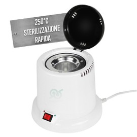 Tempo di Saldi Sterilizzatore Estetica Professionale al Quarzo per Attrezzi Unghie e Ferri - Autoclave a Secco a Caldo con Sfere Incluse, Riscaldamento Rapido 100W per Estetista e Parrucchiere