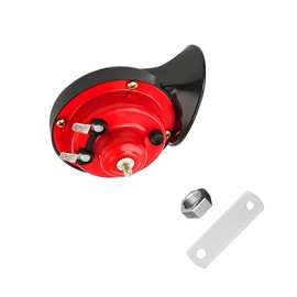 Yourkar Loud Car Horn, 12V Waterproof Snail Electric Horn, 302DB High Tone Horns Replaces for Cars, SUVs, Trucks, Motorcycles, Electric Cars, Universal Car Accessories (Red)