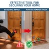 Door Stopper with Adhesive Bracket Stickers, No Drilling or Tools