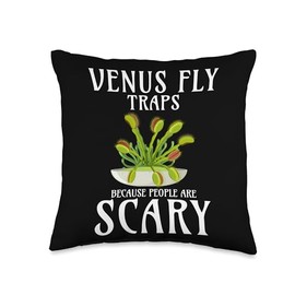 Venus Fly Trap Plant Terrarium Plants Live Seedsn Venus Fly Throw Pillow
