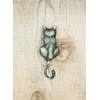 Anatolica Cat Door Knocker Solid Brass 6.11 inches (Antique Bronze)