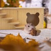 LuckyOpt Wooden Hamster Hideout, Luxury Small Animal Hamster House with