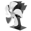 5 Blade Heat Powered Stove Fan Fireplace Fans Self Generating
