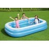 Bestway 54006 Family Rectangular Inflatable Pool, 262 x 175 x