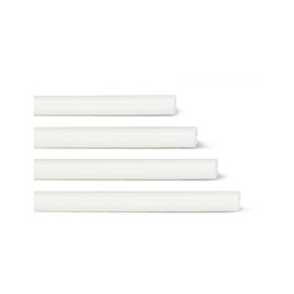 BLUEWING Silicone Fiberglass Sleeve 20pcs Fishing Line Chafing Soft Guard Chafe Guard Chafe Gear Tube Chafing Tubing Braid Loop Wire Loop Protector ID 1.5, White