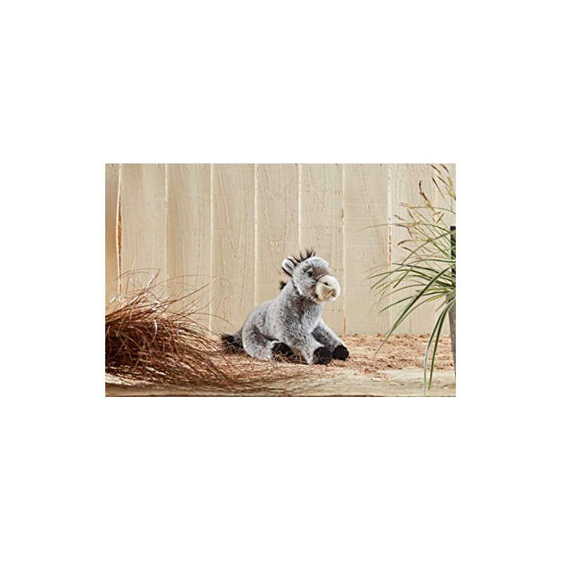 Living Nature Donkey, Realistic Soft Cuddly Farm Toy, Naturli Eco-Friendly