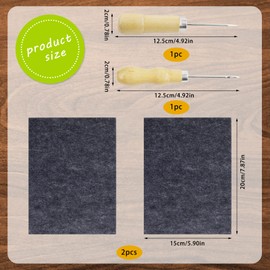 Hpbaggy Set of 2 Pricking Needles, 2 Prikelnadeln + 2 Felt, Primrose Needles Set for Children, Prickling Set, Children's Craft Items for Children and Adults