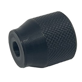 Short Stubby Knob for Dewalt DW735 & DW735X Lunchbox Planer Crankwheel - Made in USA - Space Saving Replacement (Black)