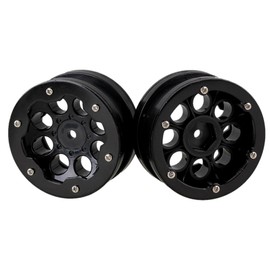 Mxfans 4 Pieces in Plastic + Aluminum Alloy RC rokkukuro-ra-hoi-rurimu RC1: 10 rokkukuro-ra- For 8 Hole Durable , blk