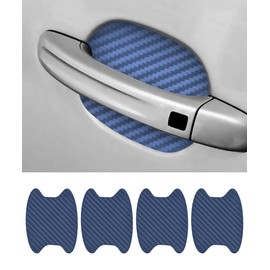 Flaconi 4PCS Car Door Protector,Car Door Handle Protector,Car Door Handle Sticker,Car Door Handle Scratch Protector,Car Door Handle Cup Protector,Universal for Most Vehicles(Blue)