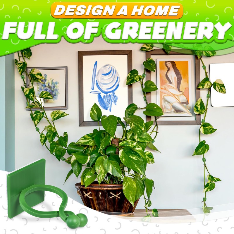 Plant Wall Clips for Climbing Plants 110 Pcs - Pothos