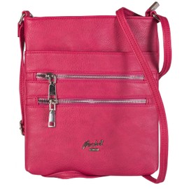 Mabel London - Women’s Small Cross Body Handbags – Trendy Messenger Long Shoulder Strap Handbag (Hot Pink)